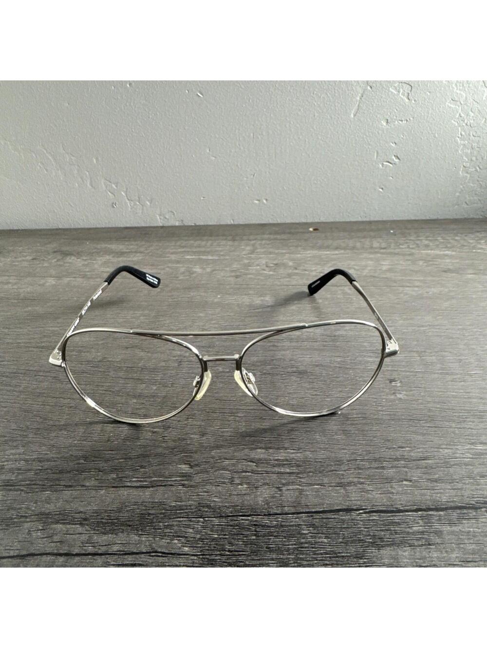 SPY Optic Sunglasses Whistler Aviator Unisex FRAMES ONLY Silver/Grey 58[]14 140